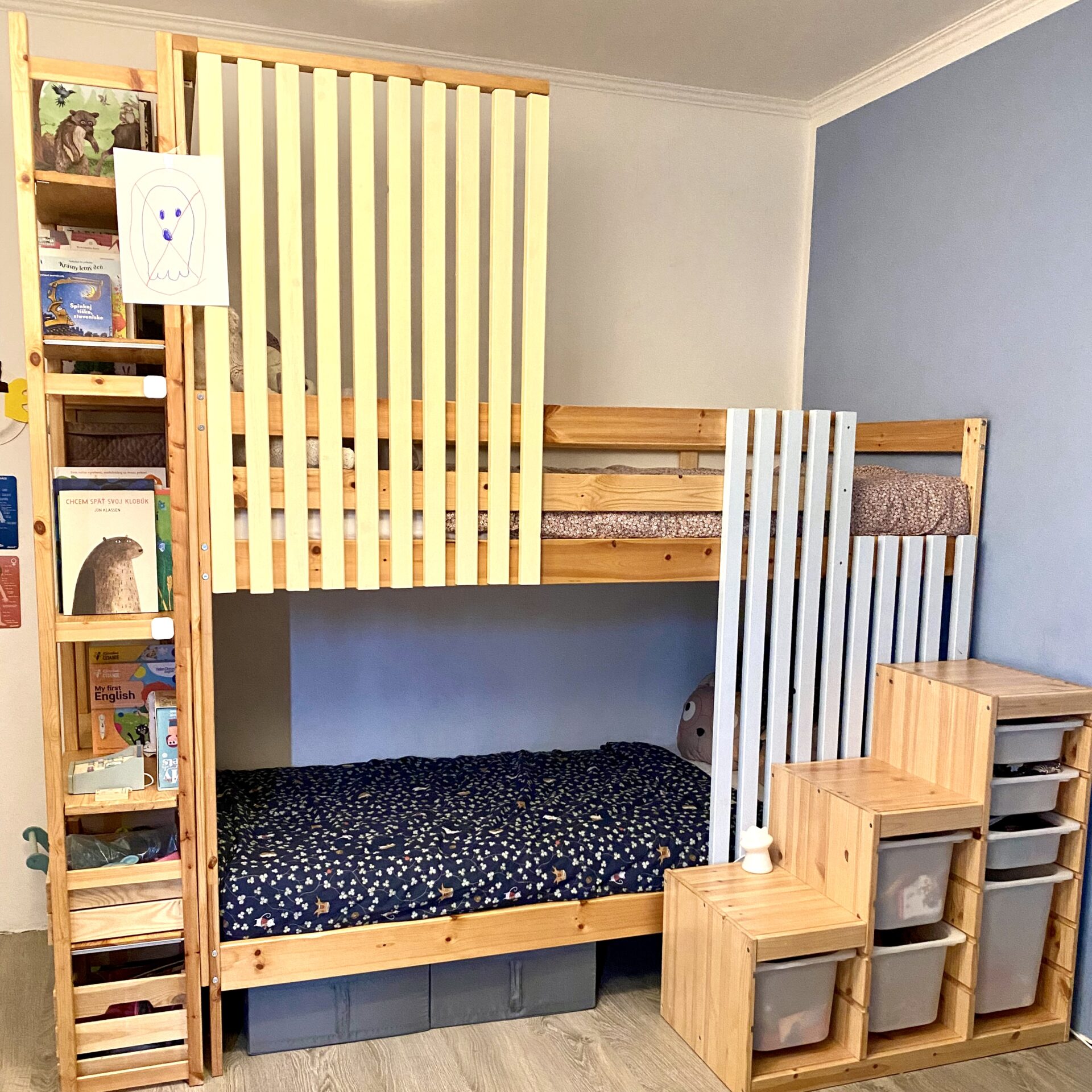 Ikea posteľ hack finálna podoba